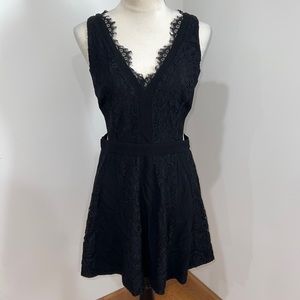 Marciano black lace skater dress